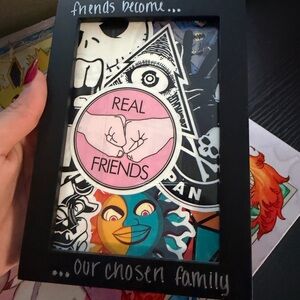 Graphic Art Print with Real Friends Design